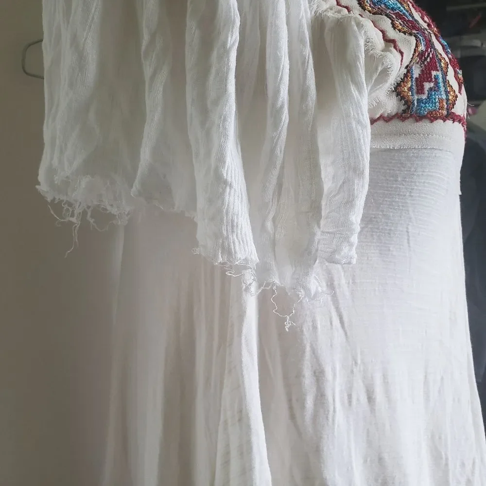 Well Loved FP White Embroidered Top